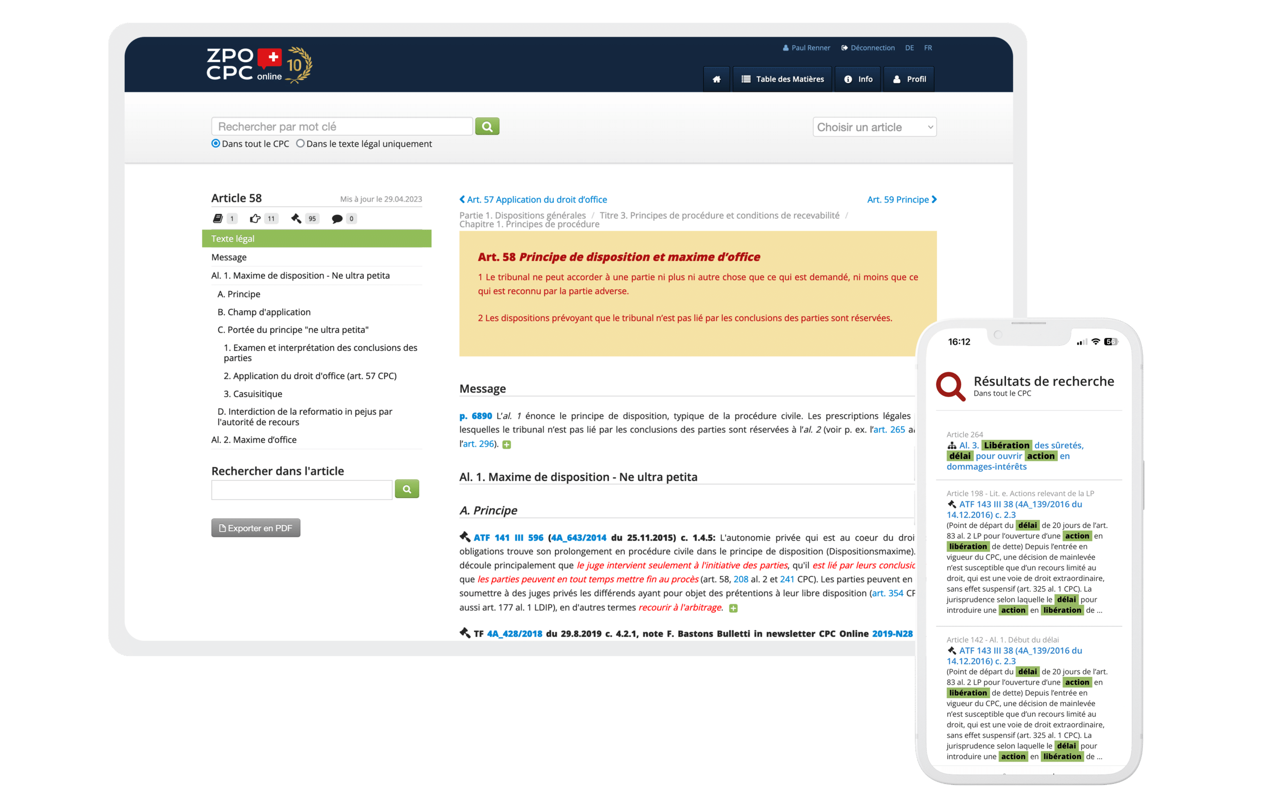 cpc annoté online